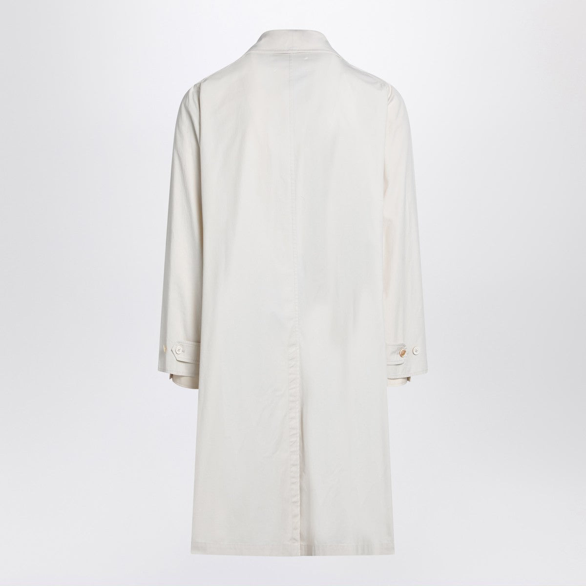 Maison Margiela Single-breasted trench coat ivory in cotton